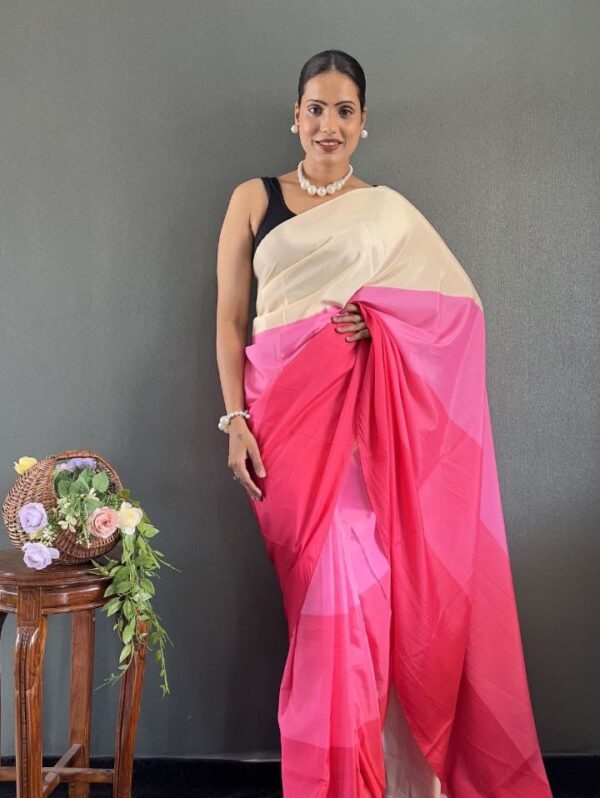 Luxury Natural Silk Saree with Color Prints